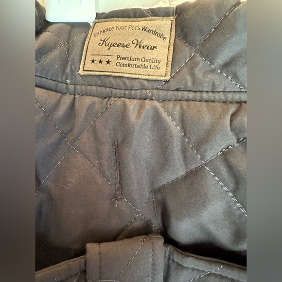 Nwt! Kyeese dog jacket lined with fleece size Medium gray color - Picture 2 of 9